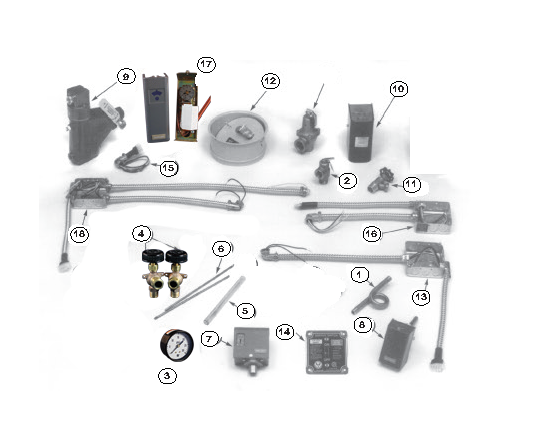 SGO-9 Steam Trim / Control Parts Drawing